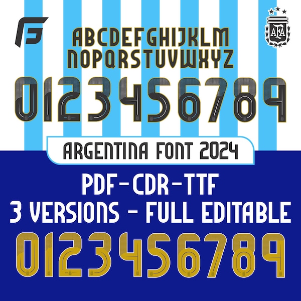 Argentina Font 2024 Vector pdf, ttf, cdr