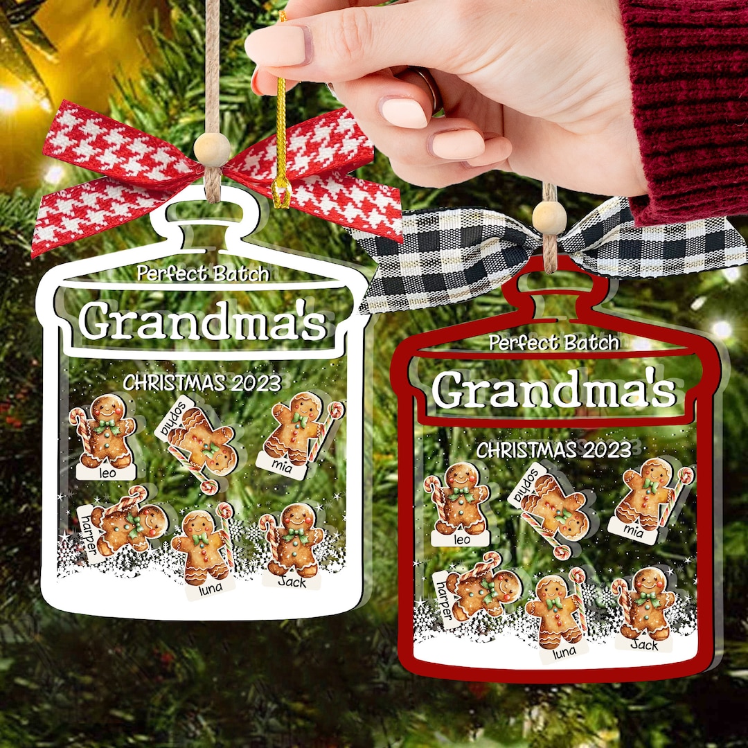 Personalized Grandma Christmas Ornament, Gift for Grandmas 112kids