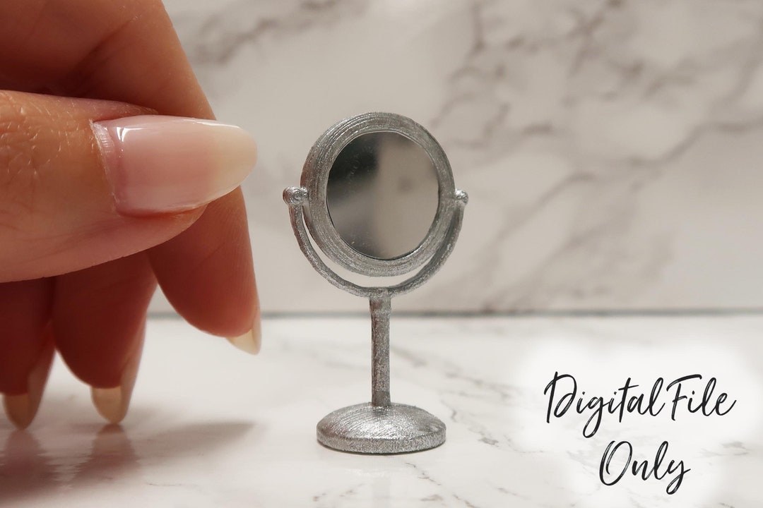 Mini Model Mirror 1/12 Scale Miniature Mirror With Stand- Digital STL File - Etsy
