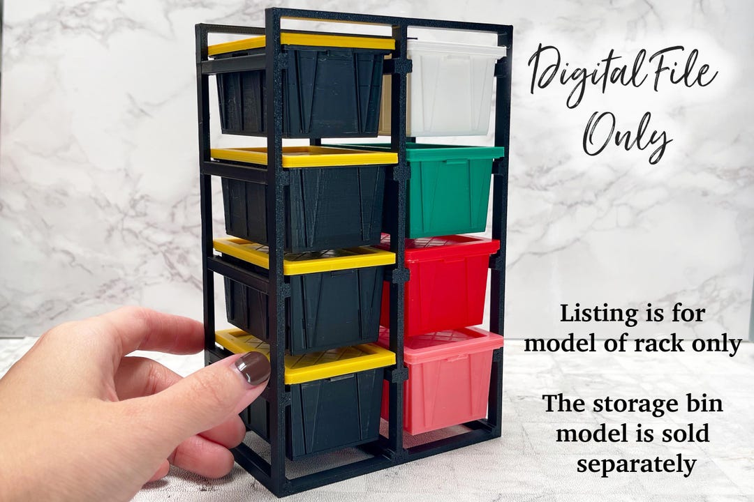 Ups Rack Miniatures 1/12 Scale Miniature Rack for Storage Bins - Digital STL File - Etsy