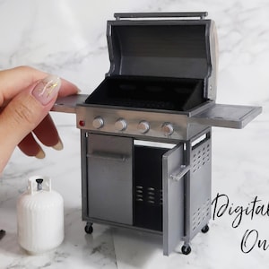 Maßstab 1/12 Miniatur-Grill im Freien - digitale Datei