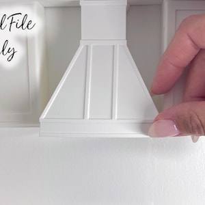 1/12 Scale Miniature Farmhouse Vent Hood - Digital File