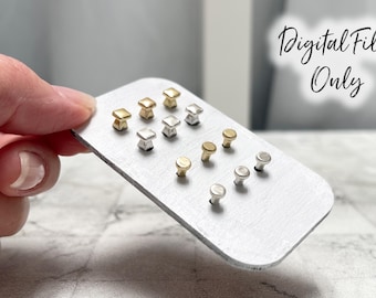 1/12 Scale Miniature Drawer Knobs- Digital File