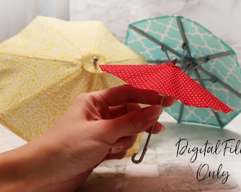 1/12 Scale Miniature Umbrella Frame- Digital STL File