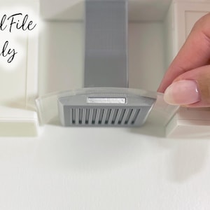 1/12 Scale Miniature Glass Vent Hood - Digital File