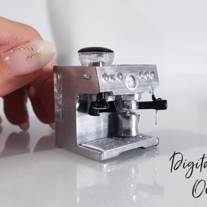 1/12 Scale Miniature Espresso Machine - Digital STL File | Digital Download