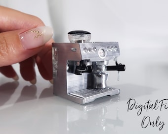 1/12 Scale Miniature Espresso Machine - Digital STL File | Digital Download