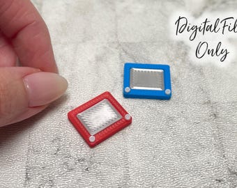 1/12 Scale Miniature Etch a Sketch - Digital STL File