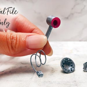 1/12 Scale Miniature Hair Dryer- Digital STL File