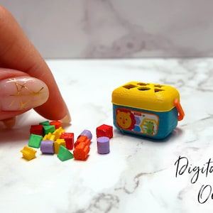 Miniatyr sorteringsleksak i skala 1/12 - Digital STL-fil