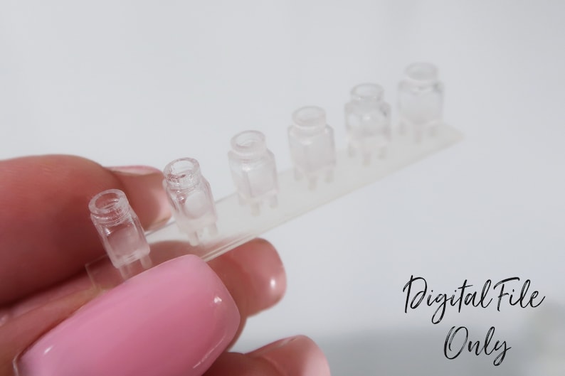 1/12 Scale Miniature Paint Jars Digital File Etsy