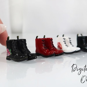 1/12 Scale Miniature Combat Boots - Digital STL File | Digital Download