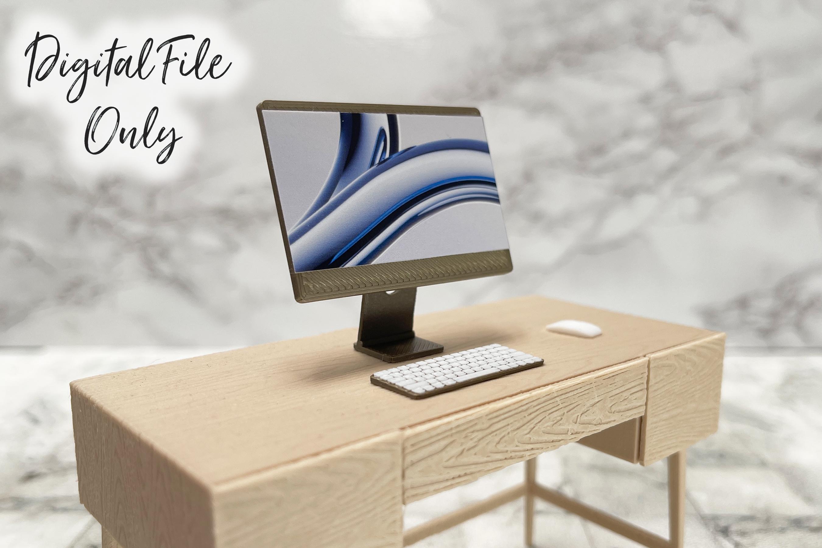 One Scale Computer 1/12 Scale Miniature Imac Computer- Digital STL File - Etsy