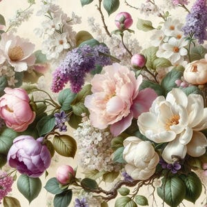 Spring Serenade - Decoupage Papier in Mintgrün