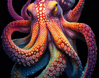 Oktopus - Decoupage Papier