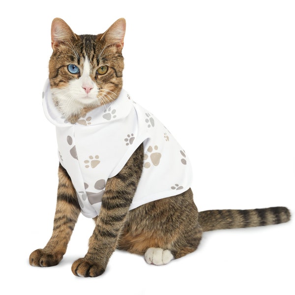 Pet Hoodie - Personalized Artwork Options - Stylish Dog and Cat Apparel in 5 Sizes - Made in the USA