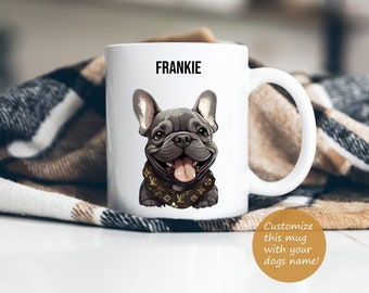 Tazza per animali personalizzata Regalo per amante del bulldog francese Tazza di caffè Frenchie personalizzata Tazza per cane Frenchie personalizzabile Regalo per cane toro francese per lei