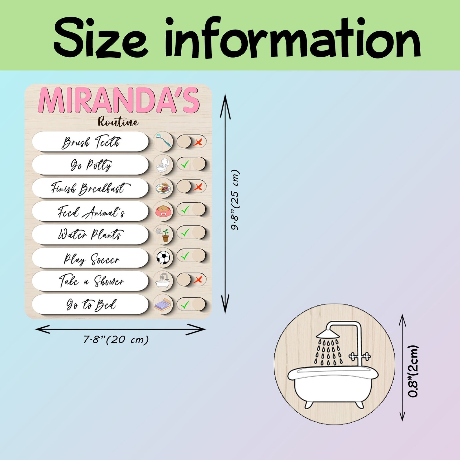 personalized-wooden-daily-routine-chart-for-kidsto-do-list-etsy-canada