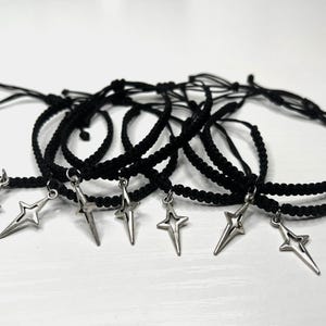 Stray Kids 5-Star Handmade Bracelet, ATEEZ Will To Power Bracelet, 4 Point Star Charm Bracelet