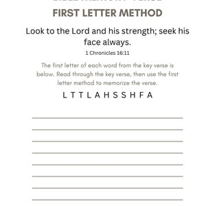 Bible Verse Memorization Worksheet, Scripture Memory Printable ...