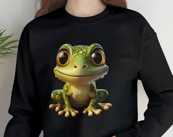 Sudadera de rana, sudadera linda, sudadera para amantes de las ranas, sudadera para mujer, sudadera para hombre, sudadera de rana linda, regalo para amantes de los animales