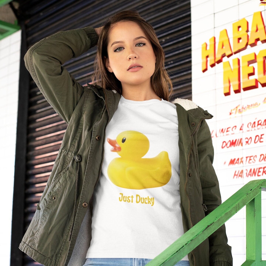 Just Ducky Animal T Shirt Animals With Attitude Duck Shirt Etsy