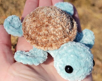 Handmade Crochet Sea Turtle Plush Stuffed Animal