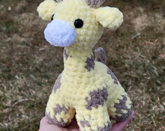 Handmade Crochet Giraffe Plush Stuffed Animal