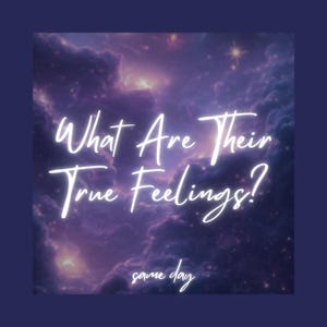What are their true feelings? Same Day, Tarot Reading, Psychic Reading, In Depth Reading, Detailed Reading, Clairvoyant, Telepathic
