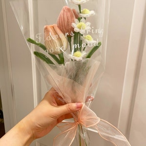 Handmade pipe cleaner flowers | tulips | daisy