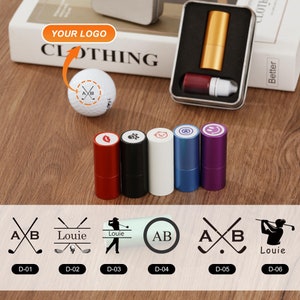 Timbro personalizzato per pallina da golf, marcatore per pallina da golf, timbro personalizzato per pallina, timbro personalizzato in acciaio inossidabile, timbro per pallina con inchiostro, regalo sportivo per golfisti