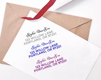 Return Address Stamp | Self Inking Address Stamp | Custom Address Stamp | Housewarming Gift