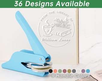 Book Embosser Personalized, Custom From the Library of Book Embosser Stamp, Library Embosser, Ex Libris Book Stamp, Great Book Lover Gift