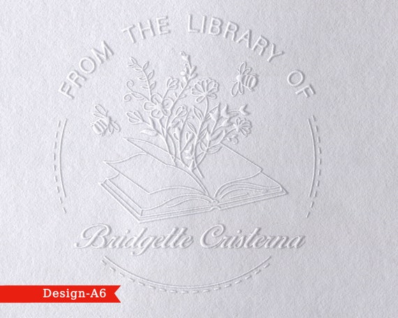 Book Embosser Personalized , Custom From the Library of Book Stamp, Library  Embosser, Ex Libris Book Stamp, Great Book Lover Gift 