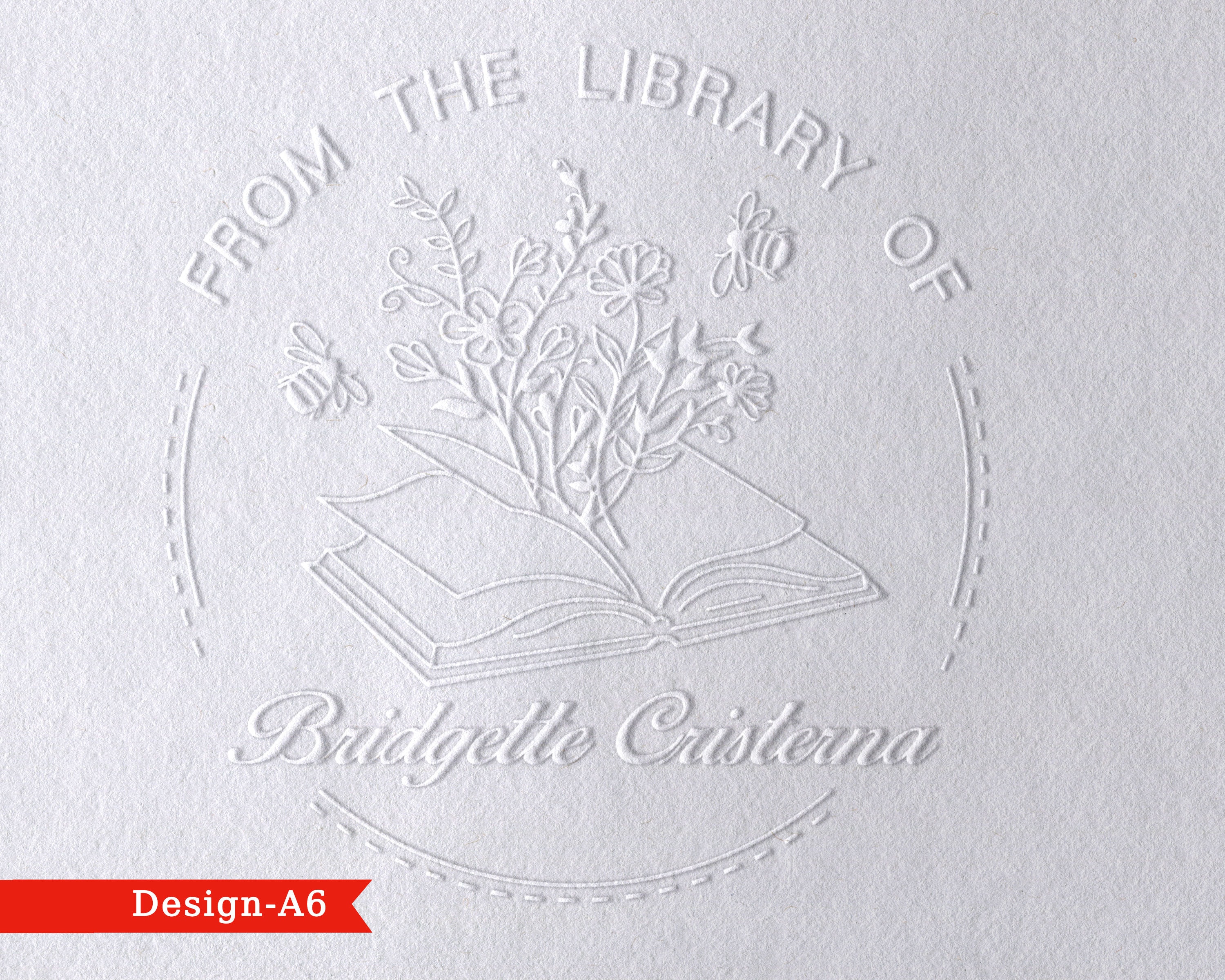 Book Embosser Custom Embossing Stamp Library Embosser Read It