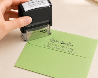 Return Address Stamp Personalized  | Self Inking Address Stamp | Wedding Address Stamp |  Home Address Stamp  | Housewarming Gift