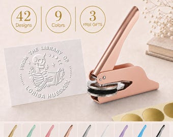 Book Embosser Personalized , Custom From the Library of Book Stamp, Library Embosser, Ex Libris Book Stamp, Great Book Lover Gift
