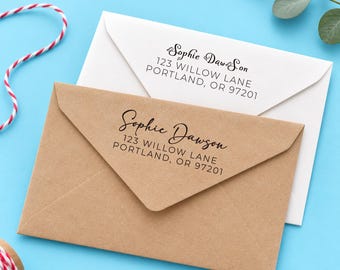 Custom Return Address Stamp, Self Inking Address Stamp, Personalized Wedding Address Stamp, Envelope Stamp