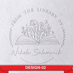 Buchdrucker Personalisiert, Benutzerdefiniert Aus der Bibliothek Von Buchdrucker, Buchstempel, Bibliotheksdrucker, Ex Libris Buchliebhaber Geschenk