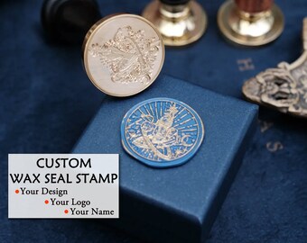 Custom Wax Seal Stamp Kit For Wedding Invitation , Personalized Wax Seals, Custom Wax Stamp Kit For Gift, Wedding Wax Seal Kit