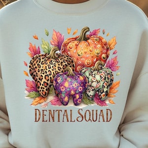 Halloween Dental Squad PNG: Spooky Teeth Design (Digital Download)