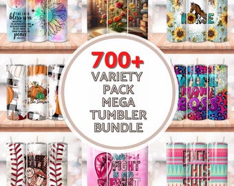 Variety Pack Mega Tumbler Wrap Bundle, 20 oz Skinny Tumbler, Bundle PNG, 20oz Sublimation Tumbler Designs, Christmas Watercolor