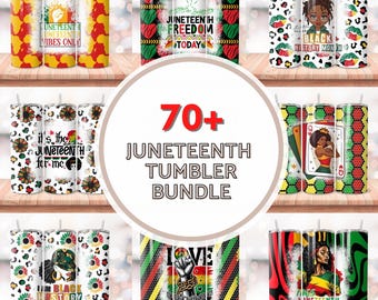 Juneteenth Tumbler Wrap Bundle, Black History 20oz Tumbler PNG, African American Tumbler Design, Juneteenth Sublimation Design PNG