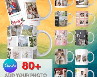 Photo Mug Wrap Bundle: Dad/Mom Template, Loving Sublimation Designs (Digital Download)