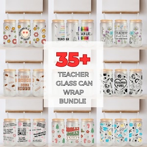 35+ Teacher Libbey Glass Can PNG bundle, 16oz Teacher Glass Can Wrap PNG , Teacher Png, Teacher Appreciation PNG, Teacher Libbey Glass Wrap