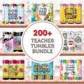 Teacher Tumbler Wrap Bundle: 200+ Sublimation Designs (PNG) product logo