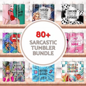 80+ sarcastische beker wrap bundel 20oz mager grappige sarcastische citaten, grappige gezegden png, pittige citaten ontwerp sarcasme png, moeder leven