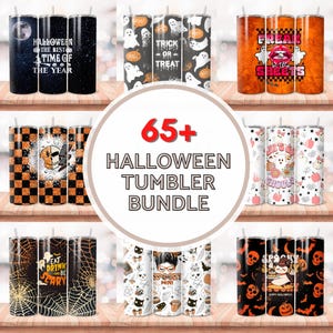65+ Halloween Tumbler Wrap Bundle, gruseliges 20 Unzen Skinny Sublimations Bundle Tumbler Png, Halloween Tumbler Png Digitaler Download Png Bundle