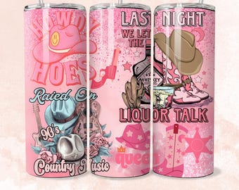Rosa Cowgirl Tumbler Wrap, Cowgirl Tumbler, 20 Unzen Skinny Sublimation Design, Rustikale Country Girl Western Png, Yeehaw Cowgirl Boots Download