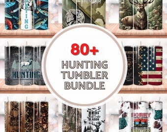80+ Hunting Tumbler Wrap Bundle, Hunting Tumbler Sublimation Design, Fishing PNG File, Camo Deer Tumbler, Deer Hunting Rule Tumbler